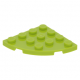 LEGO lapos elem lekerekített sarokkal 4x4, lime (30565)